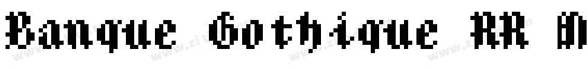 Banque Gothique RR M字体转换